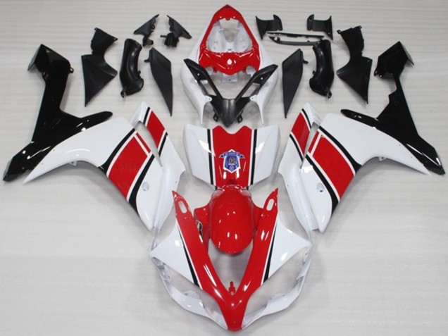 2007-2008 Brillant De Style Blanc & Rouge OEM R1 Carénage 2007-2008 Brillant De Style Blanc & Rouge OEM R1 Carénage