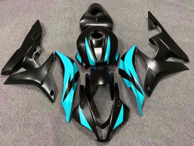 2007-2008 Conception Noir Mat & Cyan CBR600RR Carénage