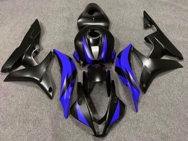 2007-2008 Design Noir Mat & Bleu CBR600RR Carénage