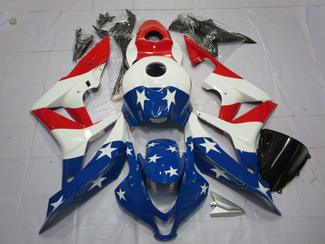 2007-2008 Drapeau Américain CBR600RR Carénage 2007-2008 Drapeau Américain CBR600RR Carénage