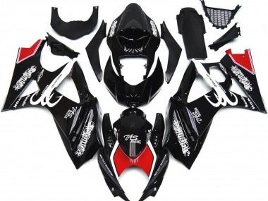 2007-2008 Noir & Blanc Avec Du Rouge GSXR 1000 Carénage