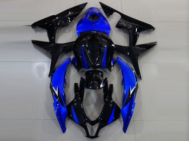 2007-2008 Noir Brillant & Bleu CBR600RR Carénage