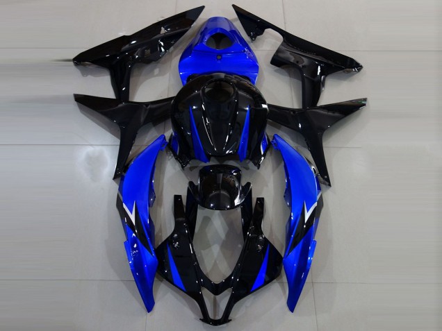 2007-2008 Noir Brillant & Bleu CBR600RR Carénage 2007-2008 Noir Brillant & Bleu CBR600RR Carénage