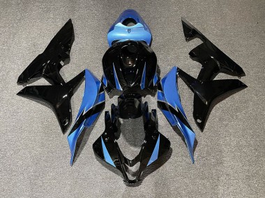 2007-2008 Noir Brillant & Bleu Clair CBR600RR Carénage