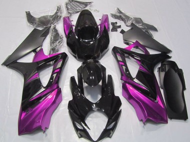 2007-2008 Noir Brillant & Rose GSXR 1000 Carénage