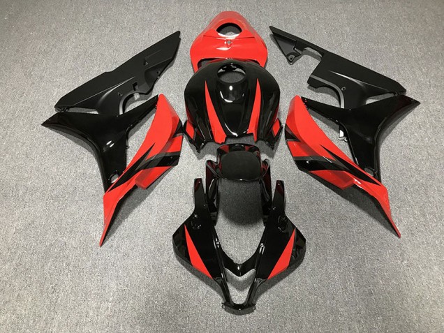 2007-2008 Noir Brillant & Rouge CBR600RR Carénage 2007-2008 Noir Brillant & Rouge CBR600RR Carénage