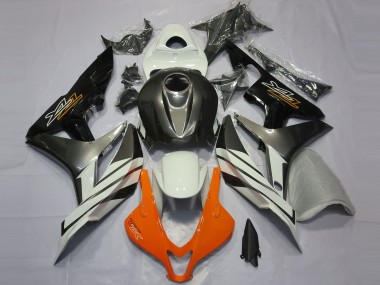2007-2008 Noir Gris & Orange CBR600RR Carénage