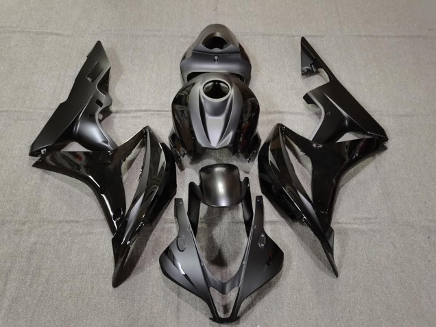 2007-2008 Noir Mat & Brillant CBR600RR Carénage 2007-2008 Noir Mat & Brillant CBR600RR Carénage