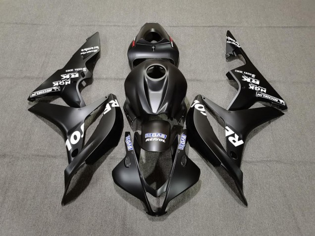 2007-2008 Noir Mat Repsol CBR600RR Carénage 2007-2008 Noir Mat Repsol CBR600RR Carénage