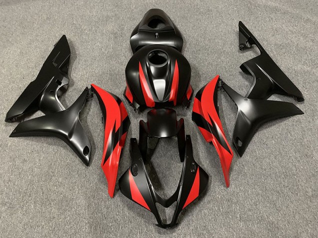 2007-2008 Noir Mat & Rouge CBR600RR Carénage 2007-2008 Noir Mat & Rouge CBR600RR Carénage