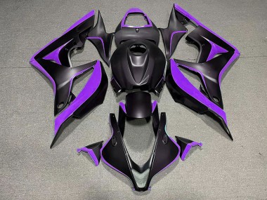 2007-2008 Noir Mat & Violet CBR600RR Carénage