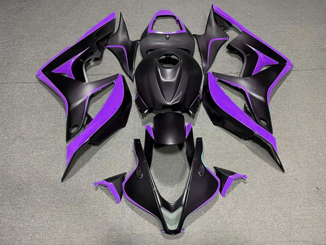 2007-2008 Noir Mat & Violet CBR600RR Carénage 2007-2008 Noir Mat & Violet CBR600RR Carénage