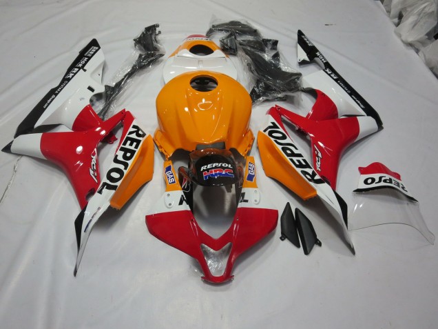 2007-2008 Orange Clair & Blanc Repsol CBR600RR Carénage 2007-2008 Orange Clair & Blanc Repsol CBR600RR Carénage