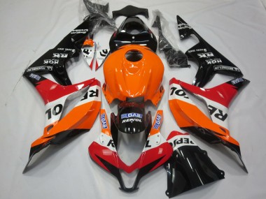 2007-2008 Orange Clair Repsol CBR600RR Carénage