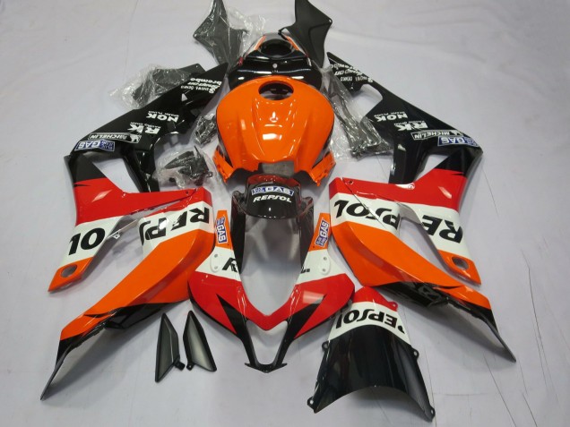 2007-2008 Orange Vif Repsol CBR600RR Carénage 2007-2008 Orange Vif Repsol CBR600RR Carénage