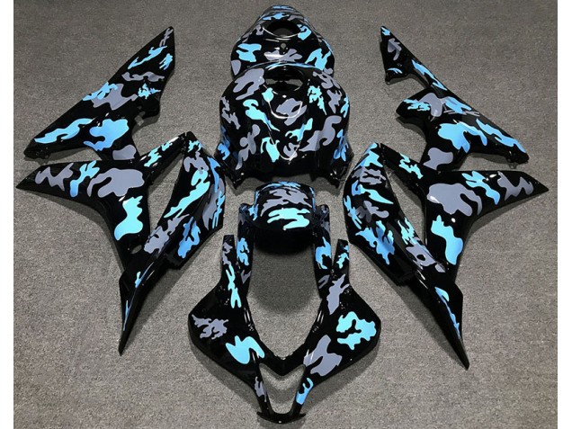 2007-2008 Personnalisé Camo Bleu CBR600RR Carénage 2007-2008 Personnalisé Camo Bleu CBR600RR Carénage