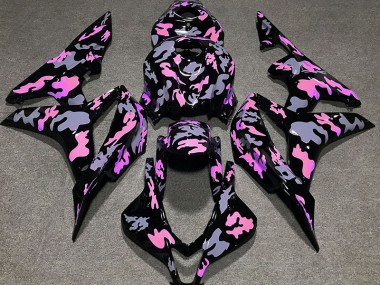 2007-2008 Rose & Gris Camouflage CBR600RR Carénage