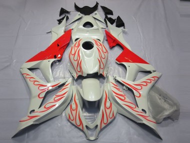 2007-2008 Rosso Fiamma Su Bianco CBR600RR Carénage