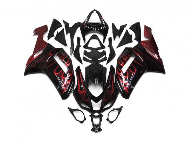 2007-2008 Rosso Lucido Fiamma ZX6R Carénage 2007-2008 Rosso Lucido Fiamma ZX6R Carénage