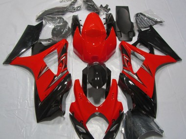 2007-2008 Rouge Lave & Noir GSXR 1000 Carénage