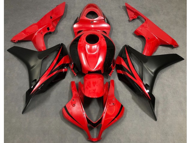2007-2008 Rouge Perle & Noir CBR600RR Carénage 2007-2008 Rouge Perle & Noir CBR600RR Carénage