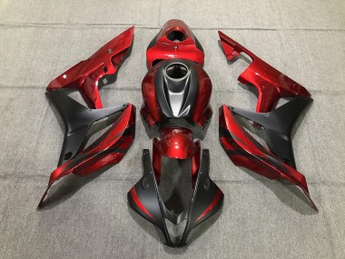 2007-2008 Rouge Profond & Noir Mat CBR600RR Carénage