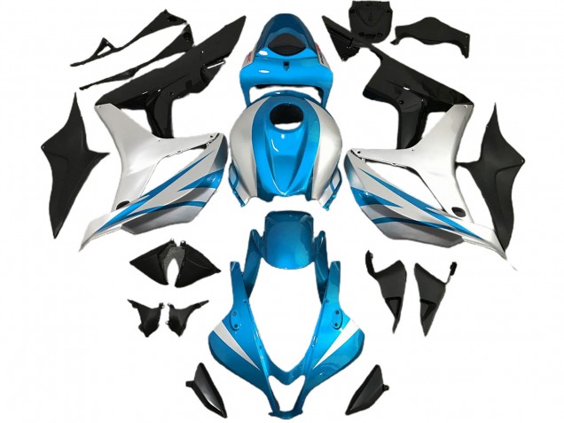 2007-2008 Style Bleu Clair & Argent OEM CBR600RR Carénage 2007-2008 Style Bleu Clair & Argent OEM CBR600RR Carénage