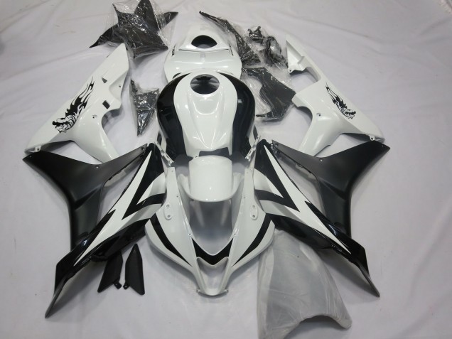 2007-2008 Style Personnalisé OEM Blanc & Noir CBR600RR Carénage 2007-2008 Style Personnalisé OEM Blanc & Noir CBR600RR Carénage
