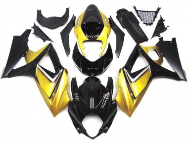 2007-2008 Style Personnalisé OEM Jaune Or GSXR 1000 Carénage