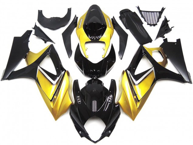 2007-2008 Style Personnalisé OEM Jaune Or GSXR 1000 Carénage 2007-2008 Style Personnalisé OEM Jaune Or GSXR 1000 Carénage
