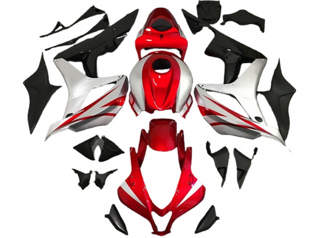 2007-2008 Style Rouge & Argent OEM CBR600RR Carénage 2007-2008 Style Rouge & Argent OEM CBR600RR Carénage