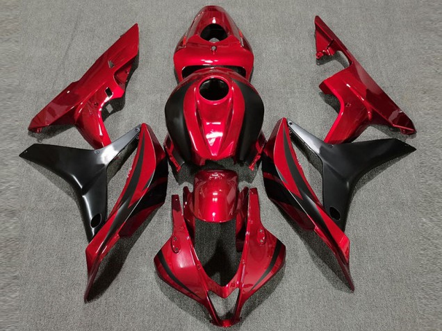 2007-2008 Style Rouge Foncé OEM CBR600RR Carénage 2007-2008 Style Rouge Foncé OEM CBR600RR Carénage
