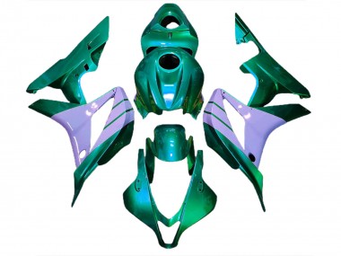 2007-2008 Turquoise & Violet Laiteux CBR600RR Carénage