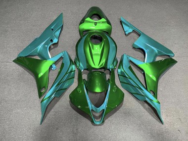 2007-2008 Vert & Bleu Sarcelle CBR600RR Carénage