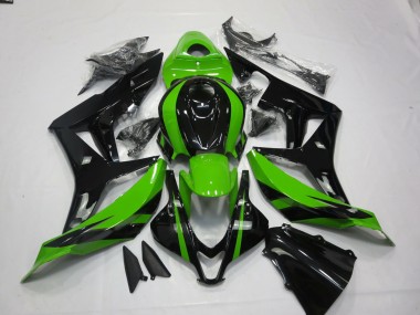 2007-2008 Vert & Noir Vibrants CBR600RR Carénage