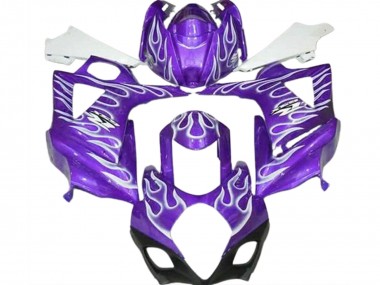 2007-2008 Violet Brillant & Blanc Flamme GSXR 1000 Carénage