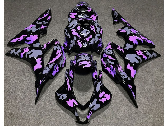 2007-2008 Violet & Gris Camouflage CBR600RR Carénage 2007-2008 Violet & Gris Camouflage CBR600RR Carénage