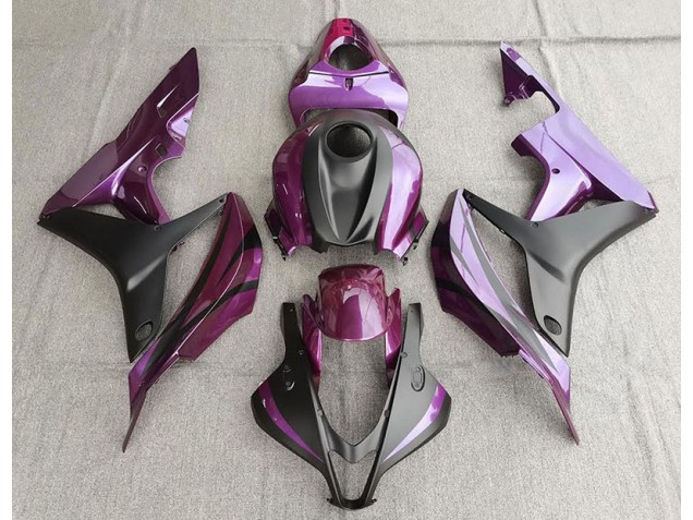2007-2008 Violet & Noir Mat CBR600RR Carénage 2007-2008 Violet & Noir Mat CBR600RR Carénage