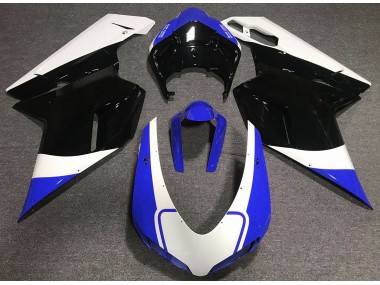 2007-2014 Bleu Brillant Blanc & Noir Ducati 848 1098 1198 Carénage