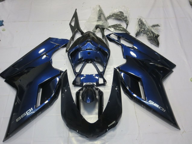 2007-2014 Bleu Profond Ducati 848 1098 1198 Carénage 2007-2014 Bleu Profond Ducati 848 1098 1198 Carénage