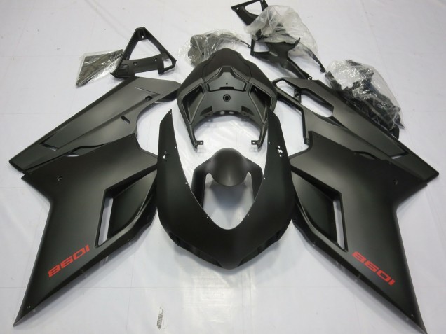 2007-2014 Noir Mat Ducati 848 1098 1198 Carénage 2007-2014 Noir Mat Ducati 848 1098 1198 Carénage