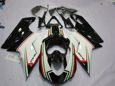 2007-2014 Noir Tricolore Ducati 848 1098 1198 Carénage