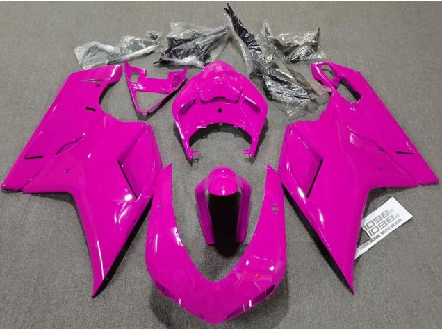 2007-2014 Rose Brillant Uni Ducati 848 1098 1198 Carénage 2007-2014 Rose Brillant Uni Ducati 848 1098 1198 Carénage