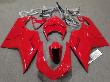 2007-2014 Rouge Brillant Uni Ducati 848 1098 1198 Carénage