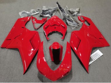 2007-2014 Rouge Brillant Uni Ducati 848 1098 1198 Carénage