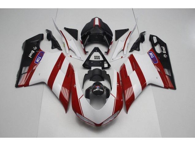 2007-2014 Rouge Foncé Ducati 848 1098 1198 Carénage 2007-2014 Rouge Foncé Ducati 848 1098 1198 Carénage