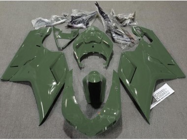 2007-2014 Vert Armée Brillant Ducati 848 1098 1198 Carénage