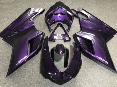2007-2014 Violet Foncé Ducati 848 1098 1198 Carénage