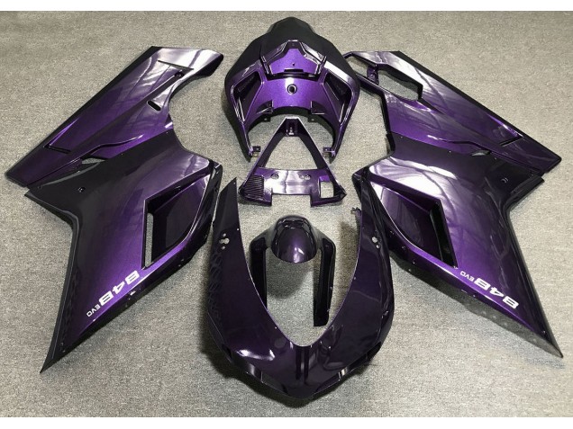 2007-2014 Violet Foncé Ducati 848 1098 1198 Carénage 2007-2014 Violet Foncé Ducati 848 1098 1198 Carénage