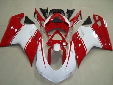 2007-2014 Épingle Rouge & Blanche Ducati 848 1098 1198 Carénage